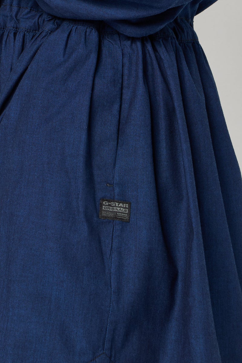 G-Star RAW Women Plain Midi Dress, Navy - Image 3