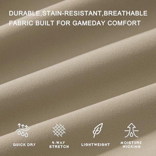 Willit Women's Horse Riding Pants Knee-Patch Equestrian Breeches Horseback Schooling Tights Zipper Pockets Khaki M - Image 5