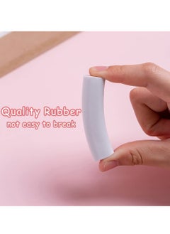 KASTWAVE Retractable Erasers, Cute Rubber for Kids, Cat Paw Shaped Push Pull Rubber Eraser for Students Writing Office School Supplies 4 Pcs  - Image 5