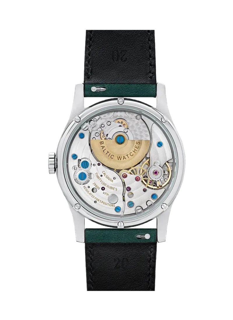 Baltic - Baltic Micro-Rotor MR01 Automatic Steel 36mm Salmon Men's Watch - Image 1