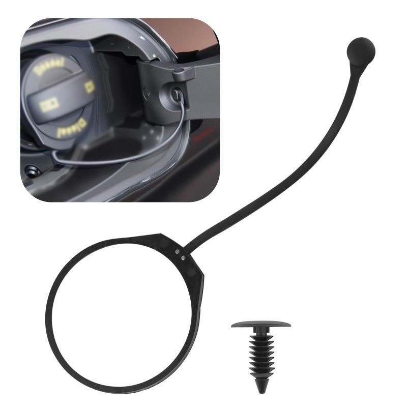 VKQTS AntiLost Gas Cap Tether OEM1802015561J0201550Car Gas Cap Replacement Retaining Cord Compatible with Volkswagen AudiProfessional Fuel Tank Caps Fastening Rope for Secure Attachment - Image 3