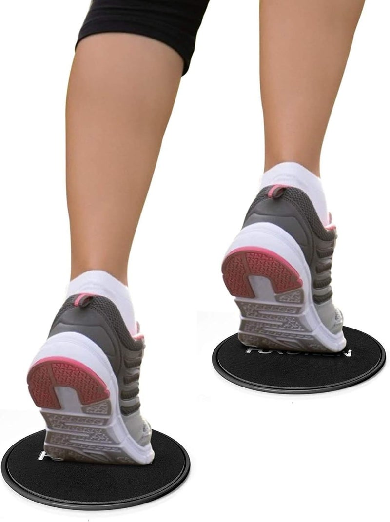 Hurdilen Core Sliders, Exercise Gliding Discs Dual Sided Use on Carpet and Hardwood Floors, Lightweight and Perfect Fitness Apparatus for Training Abdominal Core Strength - Image 3