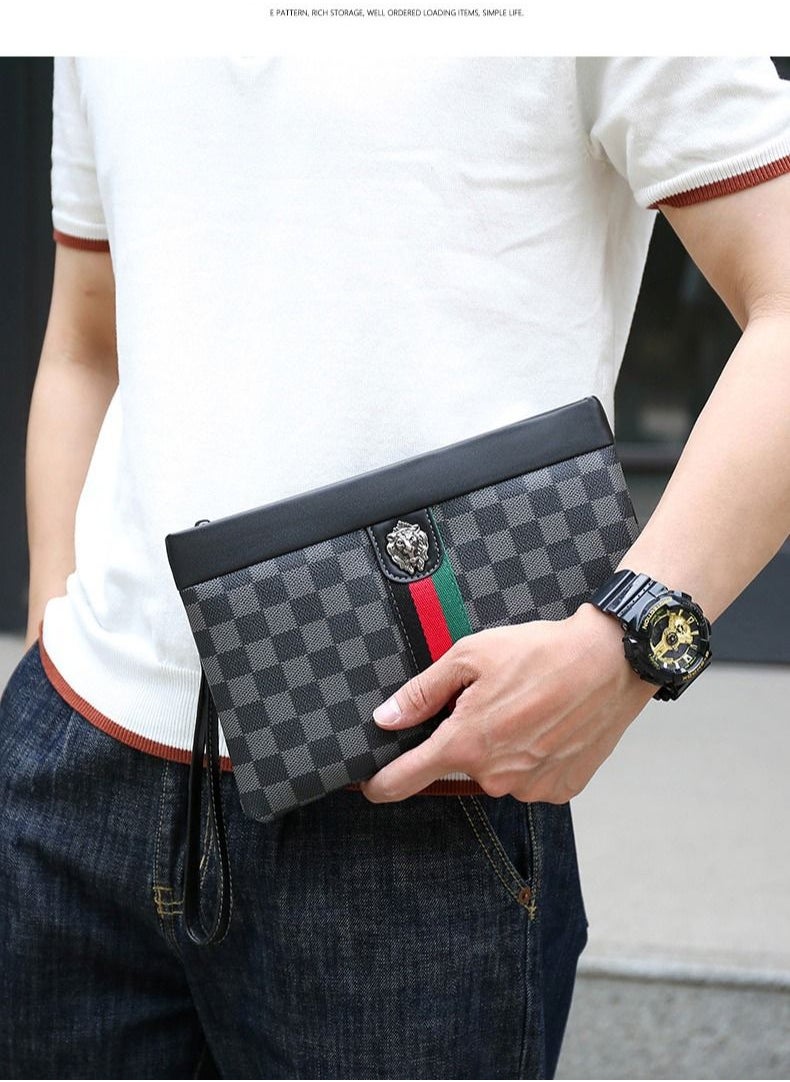 Generic Large Size Wallet For Men And Women Classic Phone Purse Wristlets Clutch Bag Zip Pouch Handbag With Card Slots  - Image 2