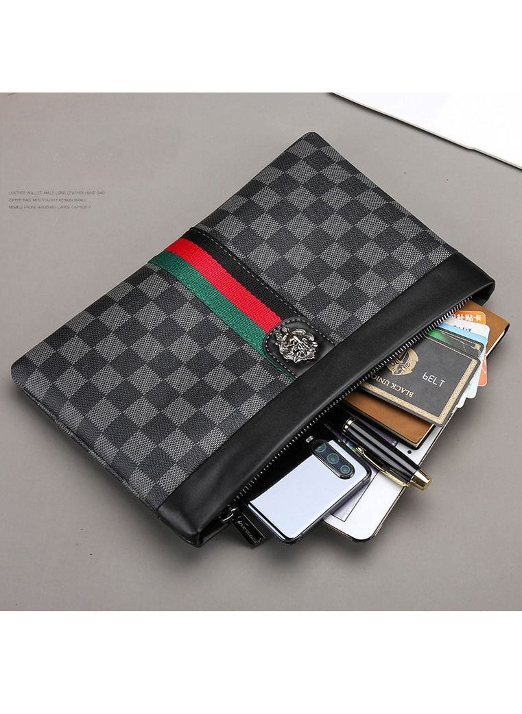 Generic Large Size Wallet For Men And Women Classic Phone Purse Wristlets Clutch Bag Zip Pouch Handbag With Card Slots  - Image 4