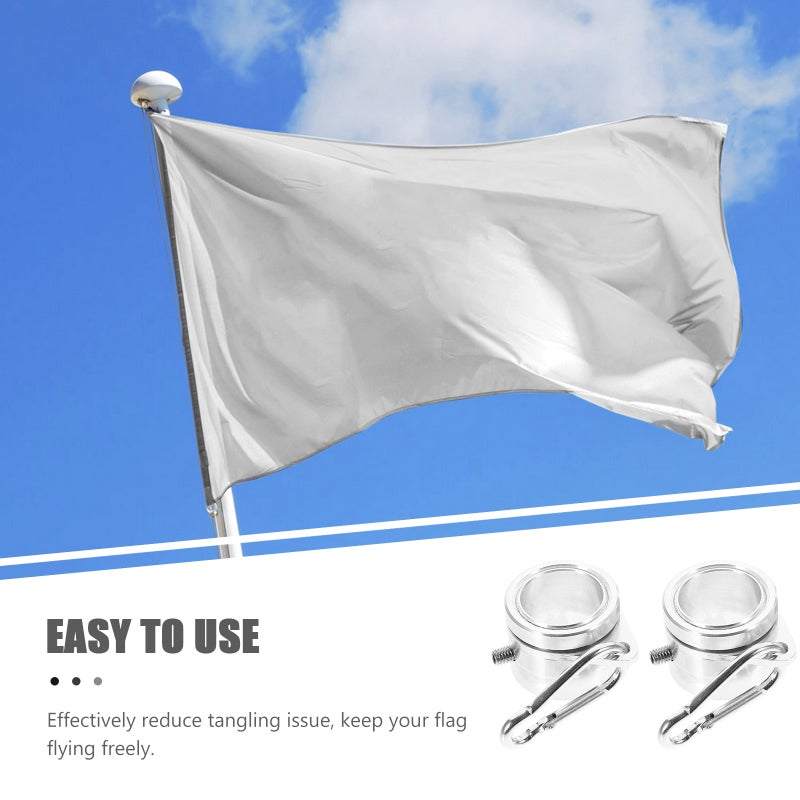 Mounting Rings for Flags, Strong Aluminum Alloy to Ensure Free Flying - Image 4