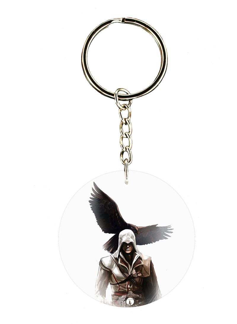 RKN Keychain Of The Video Game Assasin's Creed ( 2 Sides)
