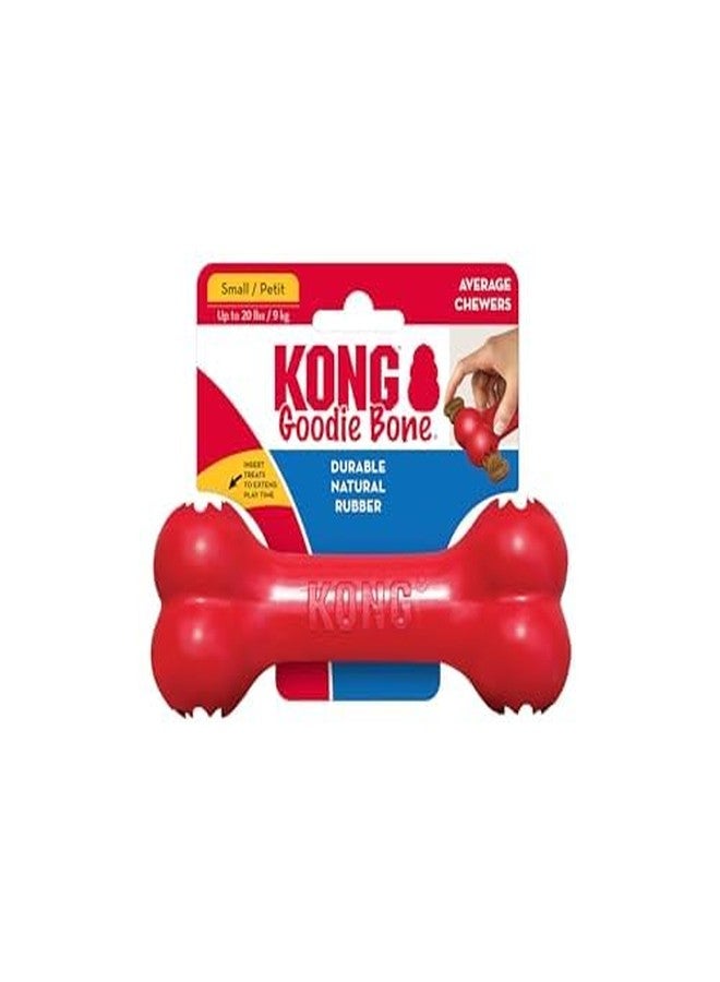 كونج عظمة كونغ غودي - عظمة كلاسيكية متينة من المطاط الطبيعي للكلاب، تدعم النشاط الذهني - توزيع المكافآت - أحمر - للكلاب الصغيرة (عبوة من قطعتين) - Image 2