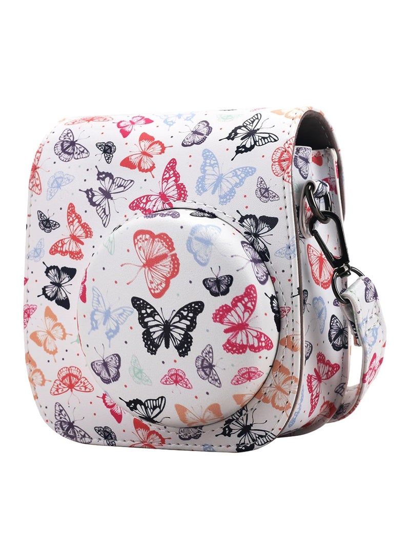 General Fujifilm instax mini 12 11 9 instant camera case, PU leather case for Polaroid camera instax mini 12 with accessory pocket and adjustable shoulder strap  - Image 1
