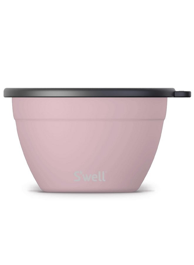 S'well S'well Stainless Steel Salad Bowl Kit, 64 ounces, Pink Topaz, Comes with 2oz Condiment Container and Removable Tray for Organization, Leak-Proof, Easy to Clean, Dishwasher Safe  - Image 1