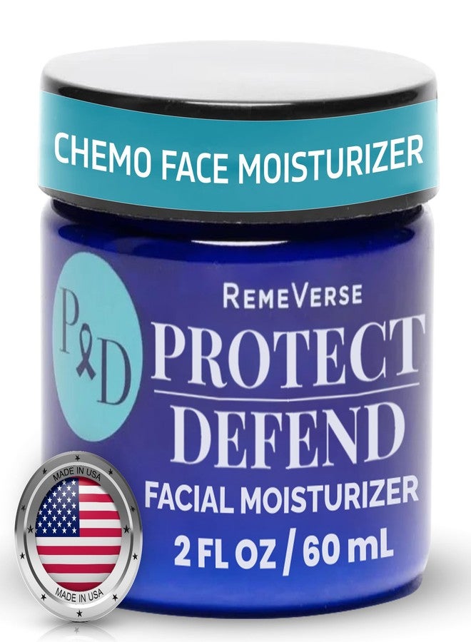 RemeVerse Protect & Defend Facial Moisturizer for Sensitive Skin During Chemoteraphy - Skin Hydration & Gentle Face Cream w/Hyaluronic Acid, Peptides, Glycerin, Collagen - Made in USA - 2 oz - Image 1