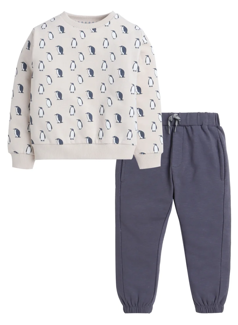 Dirkje Dirkje Boys Printed Sweatshirt & Joggers Set - 2-Piece
