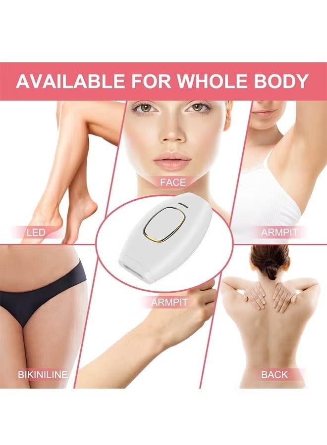 جهاز إزالة الشعر بالليزر IPL للنساء والرجال، آلة إزالة الشعر بالليزر للأبد بدون ألم للوجه، الساقين، الذراعين، الظهر للاستخدام المنزلي مع وميض تلقائي، تبريد بالثلج، نتائج طويلة الأمد - Image 3