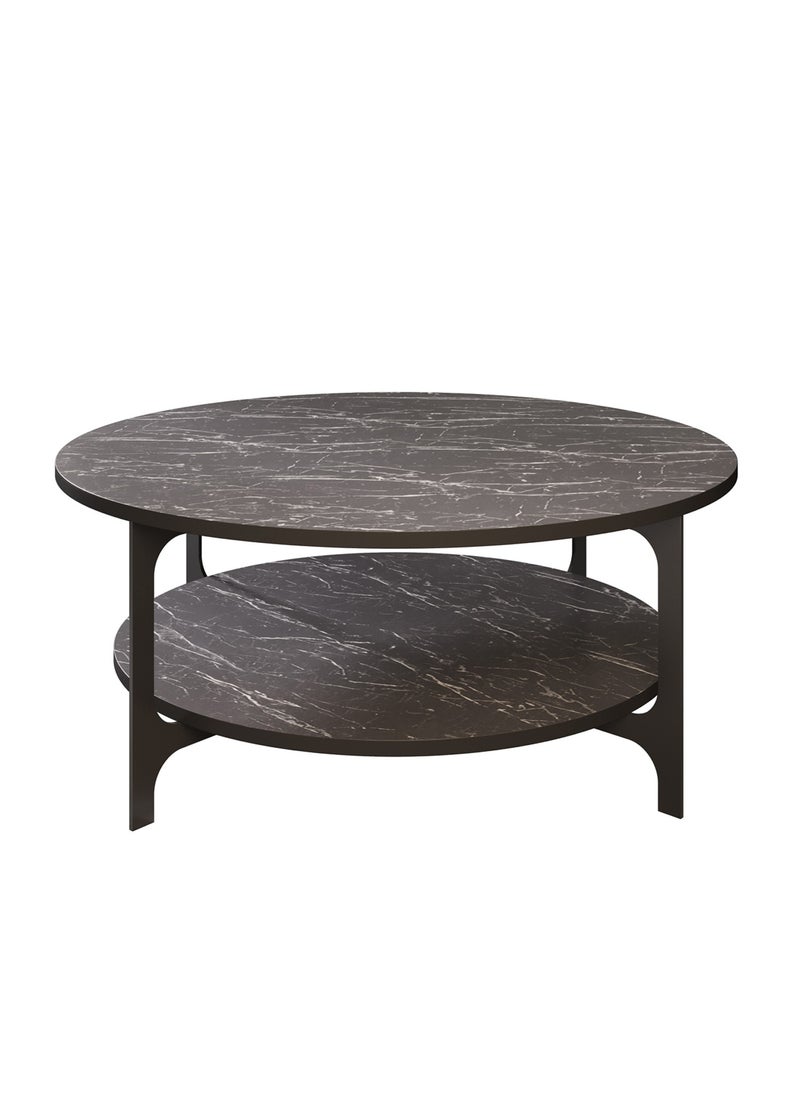 Decorotika Versy Metal Legs Coffee Table 90 cm | Living Room Table  - Image 2