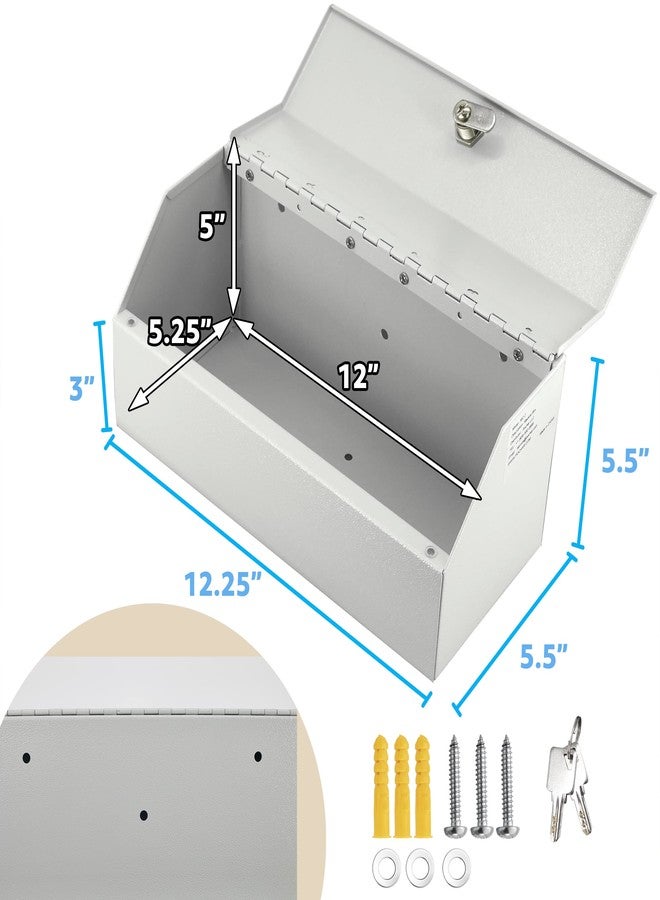 Levida POCHAR Locking Medicine Box - Wall Mount Medicine Lock Box for Prescription Safe Storage - Steel First Aid Medicine Cabinet with Lock - Child-Proof Medication Secure Box for Home, School, Office - Image 4