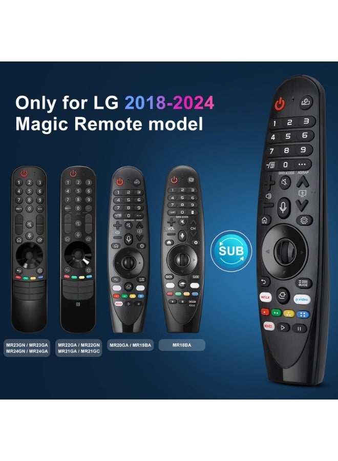 Voice Magic Remote Control AKB75855501 Replacement for LG Smart TV AN-MR20GA AN-MR19BA with Pointer Function - Image 2