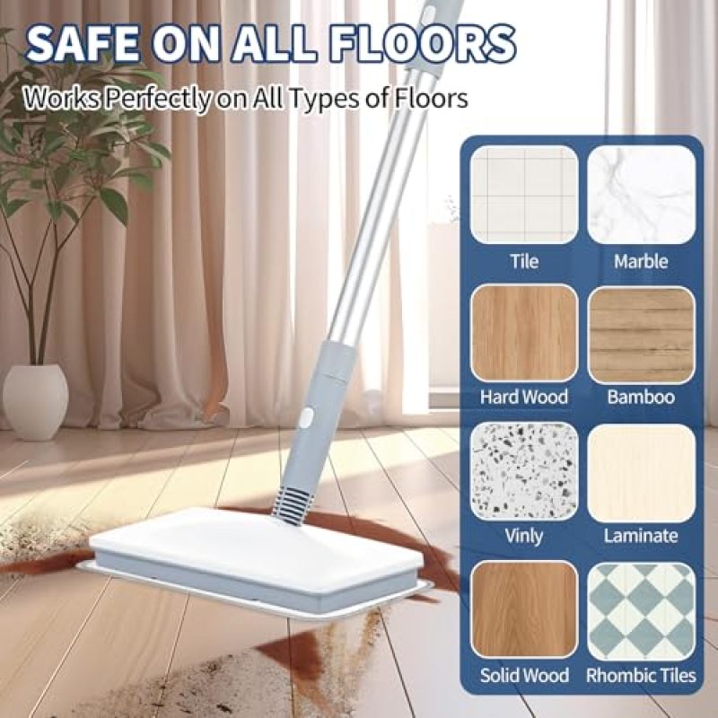 Washable Steam Mop Pads 3-Layer Microfiber Reusable Mop Refills - Quick Dry Floor Cleaning Accessories for Hardwood and Tile - Image 5