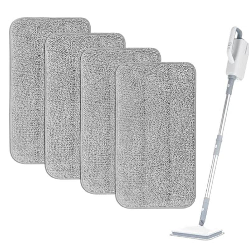 Washable Steam Mop Pads 3-Layer Microfiber Reusable Mop Refills - Quick Dry Floor Cleaning Accessories for Hardwood and Tile - Image 1