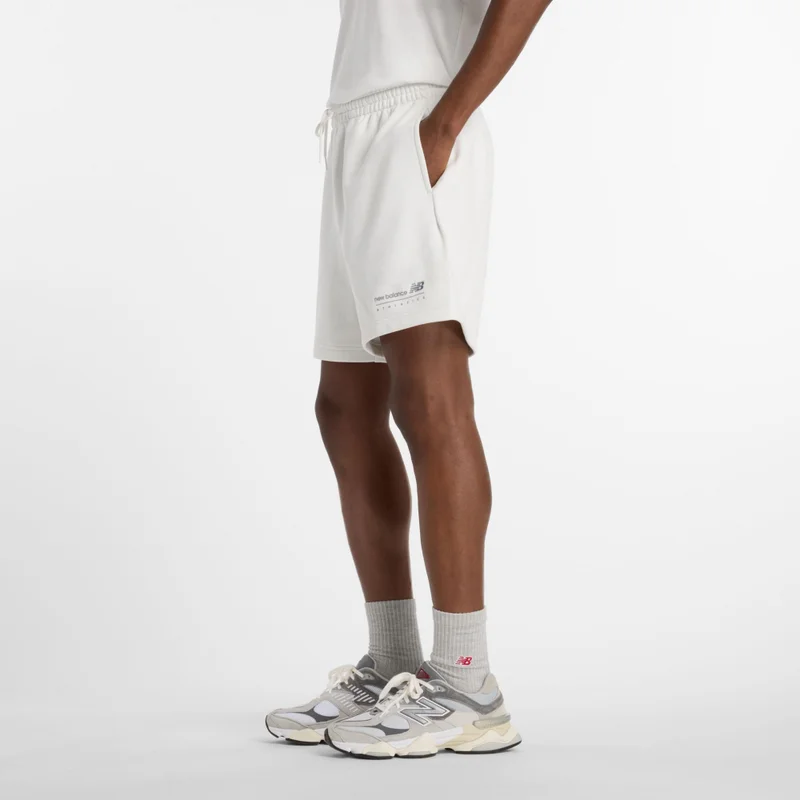 New Balance  Linear Graphic French Terry Short 7" for Men | Best Price UAE