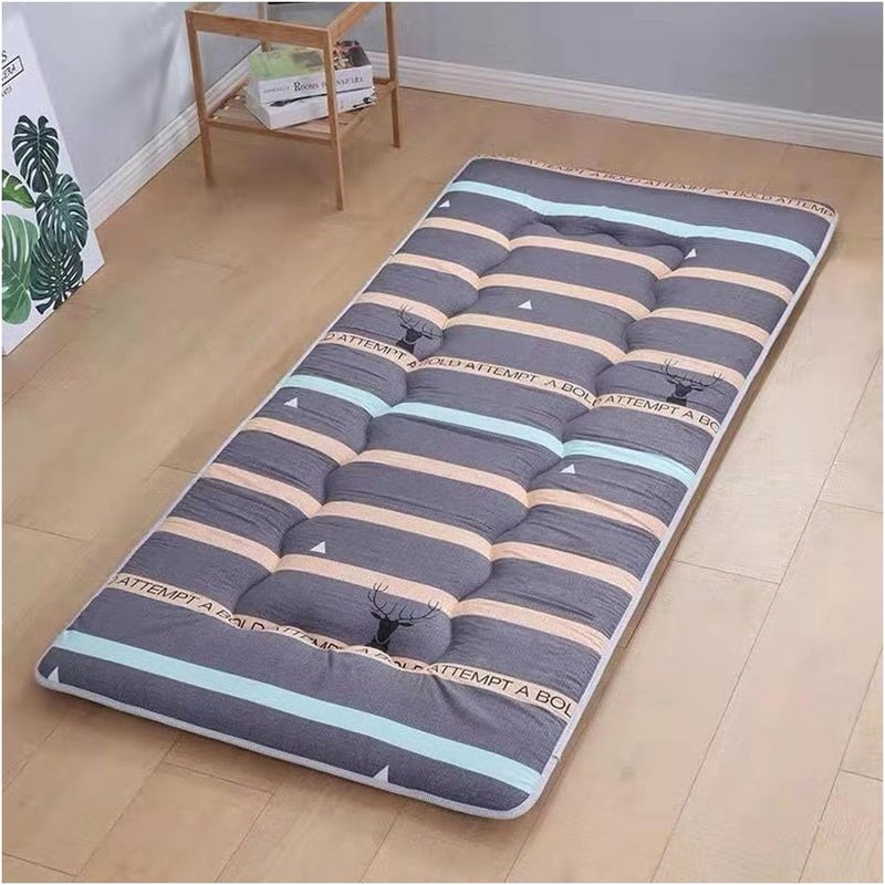 Crown Mattress 3cm Thicken Tatami Sleeping Mat Japanese Futon Mattress Roll Out Guest Bed Kids ​Sleeping Pad Floor Lounger Couch Bed (Color : J, Size : 120 x 200 cm (47 x 79 inches)) - Image 1