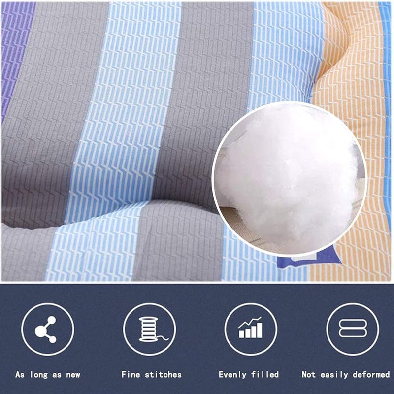 Crown Mattress 3cm Thicken Tatami Sleeping Mat Japanese Futon Mattress Roll Out Guest Bed Kids ​Sleeping Pad Floor Lounger Couch Bed (Color : J, Size : 120 x 200 cm (47 x 79 inches)) - Image 5