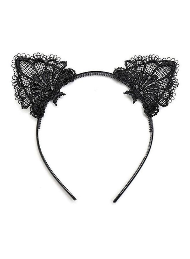 NIBEMINENT Cat Ears Headband Black