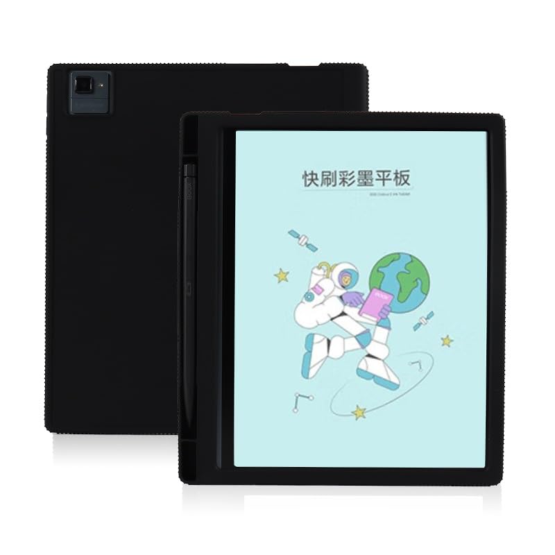 MINGFENG FRO Slim Silicone Back Cover for Onyx Boox Tab Ultra C Pro Case Pencil Holder 10.3" eBook Soft Protective Shell Boox Tab 10 10C Pro (Black) - Image 2