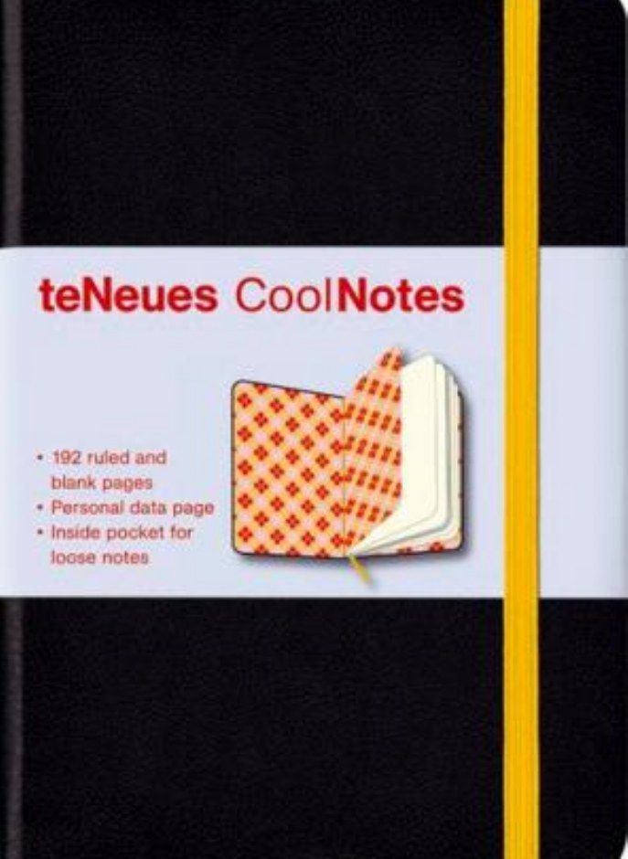 Cool Notes Black/Argyle Orange 9 X 13 cm 