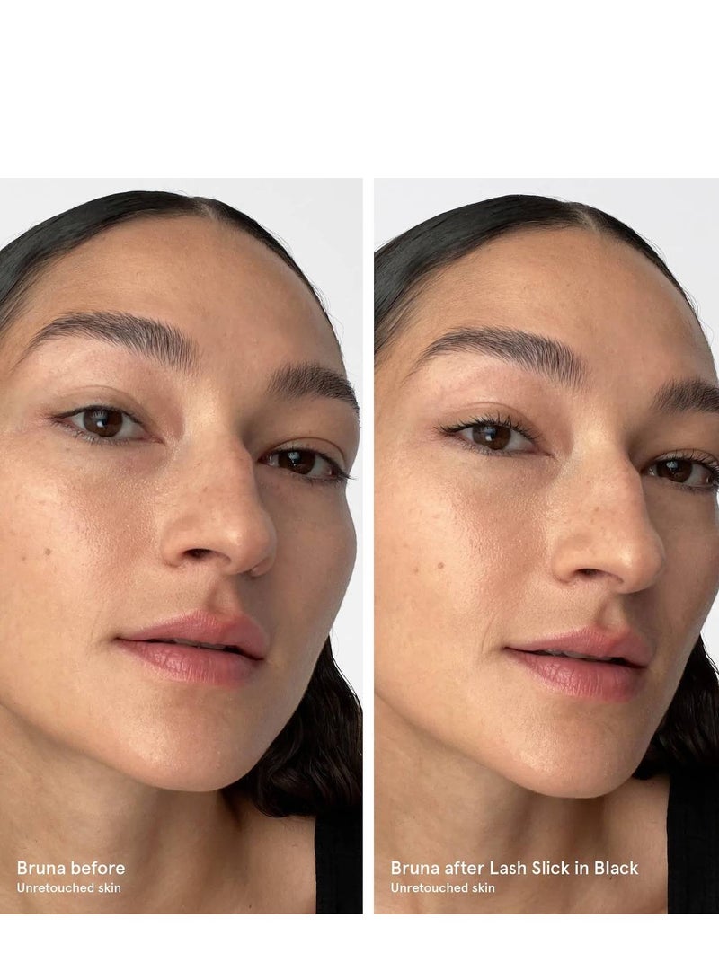 GLOSSIER Lash Slick Lift and Lengthening Mascara, 8.5g-Black - true black mascara - Image 3
