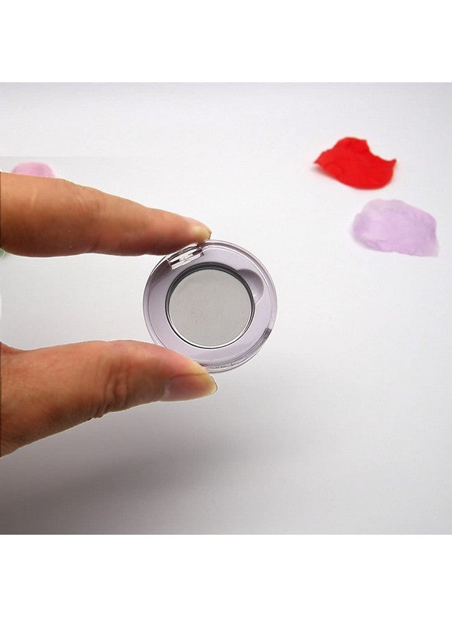 Luzen 4Pcs Small Round Eyeshadow Box Replacement Empty Box Case Diy Refillable Magnet Makeup Eyeshadow Powder Blush Lipstick Subpacking Containers For Women Daily And Travel Use - Image 3