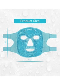 Cold Face Eye Mask Ice Pack Reduce Face Puff, Dark Circles,Gel Beads Hot Heat Cold Compress Pack,Face SPA for Woman Sleeping, Pressure, Headaches, Skin Care[Blue] - pzsku/Z5EA367CB8E9F08FDA90DZ/45/_/1690280192/0a1d1a47-dcd1-4860-8dbb-3e6191bf60b8