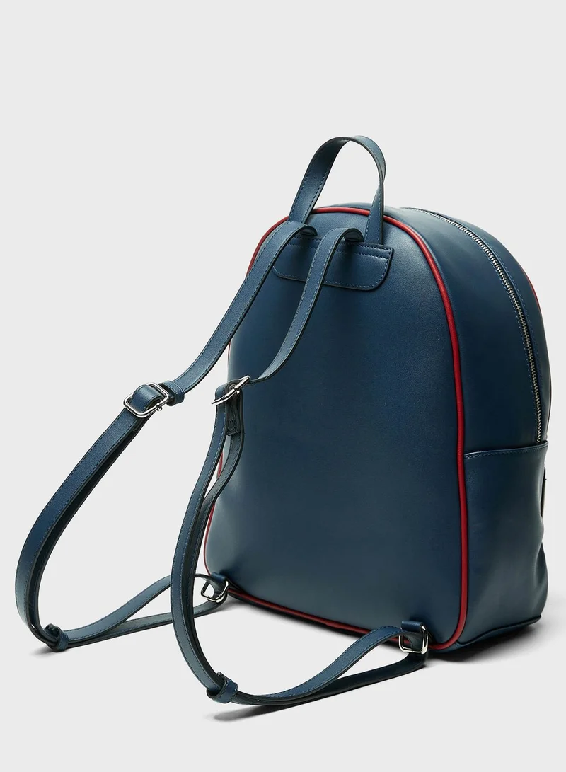 Lee Cooper Logo Detailed Backpack