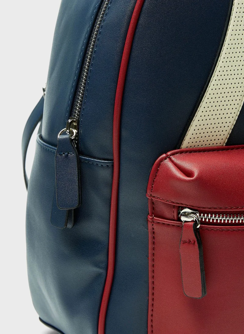 Lee Cooper Logo Detailed Backpack
