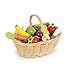 Janod 25 Piece Wooden Play Food Fruit and Vegetable Basket Ages 3 Playing Store with Toy Register Imaginative Play Enhancement Includes 24 Fruits and Vegetables Ages 3 J05620 - Image 3