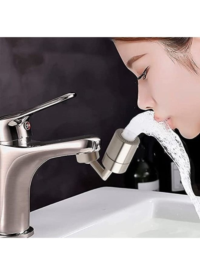 Kitchen Tap Head, Faucet Water Filters Nozzle 720° Rotatable Universal Splash Anti-Splash, Oxygen-Enriched Foam, Four-Layer Mesh, Leak-Proof with Double O-Ring