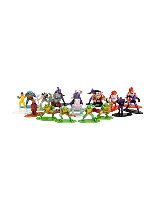 Teenage Mutant Ninja Turtles Jada Nano Metalfigs W1 Metal Die-Cast Figures (4 Cm, 18 Pack)  - Image 1