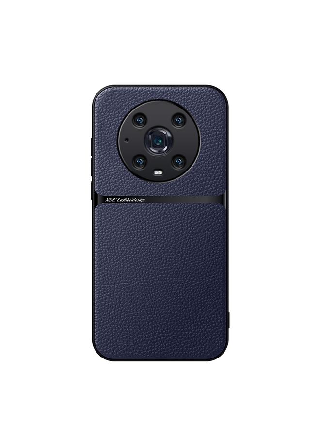 S-TOP Case For Honor Magic4 Pro Litchi Leather Magnetic Full Coverage Shockproof Phone Case - Image 1