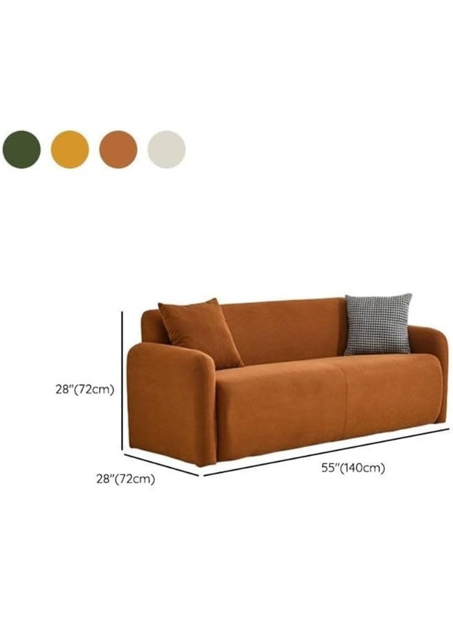 Ripple FURNITURE UAE Homes Trendy 2-Seater Sofa, Stain-Resistant Fabric, Square Arms (Green) - Image 2