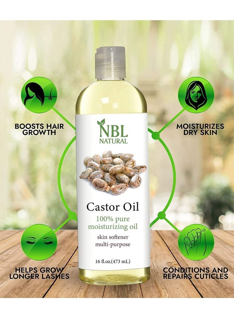 NBL Natural Castor Oil for For Healthy Skin 3 of bottles - Image 2