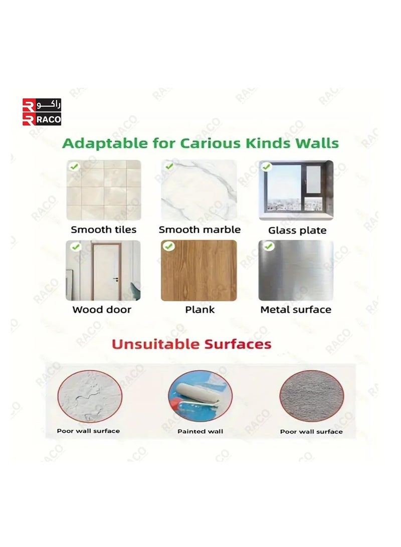 RACO Wine Glass Drain Hanger, Punching-free Space-Saving Goblets Drying Holder, For Kitchen, Bar and Restaurant, Home Organizers and Storage, Home Accessories - Image 4