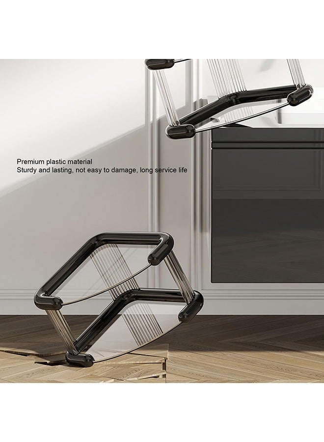 XiuWoo 3-Tier Skincare Organizer Makeup Organizer Cosmetics Organizer and Storage Perfume Display Stand for Dresser Organizer Countertop 3 Tier Black Bathroom Skincare Organizers Makeup Storage Cosmetic Organizer - Image 5