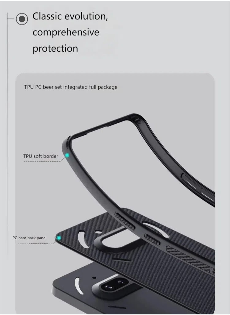 General - Nothing Phone 3A Frosted Shield Pro Magnetic Attachment Case, Drop and Scratch Resistant, Slim and Lightweight Design for Nothing Phone 3A - Image 1