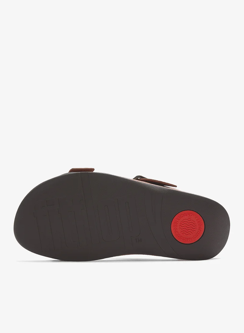 FitFlop Deep Tan Gogh Moc Casual Slides for Men | Best Price UAE