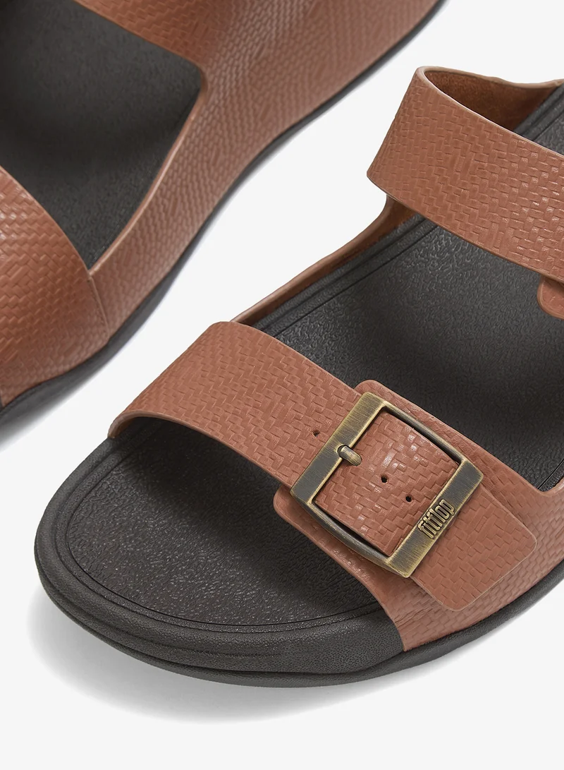 FitFlop Deep Tan Gogh Moc Casual Slides for Men | Best Price UAE
