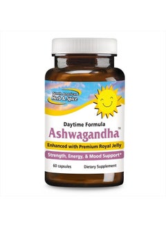 North American Herb & Spice North American Herb & Spice Ashwagandha - 60 Capsules - Enhanced with Premium Royal Jelly - Strength & Energy - Non-GMO - 30 Servings  - Image 1