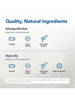 North American Herb & Spice North American Herb & Spice Ashwagandha - 60 Capsules - Enhanced with Premium Royal Jelly - Strength & Energy - Non-GMO - 30 Servings  - Image 3
