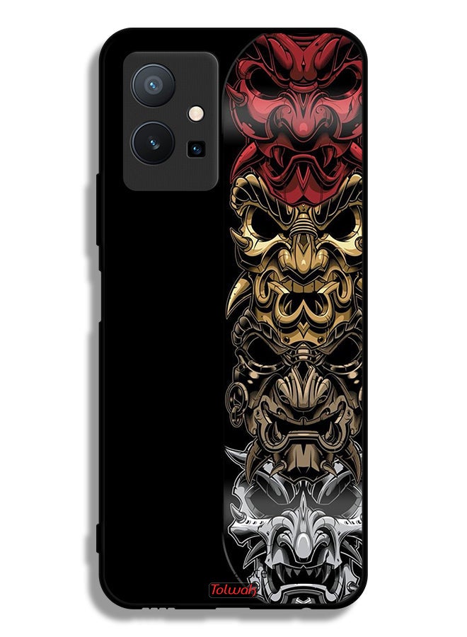 Tolwak Vivo T1 5G Protective Case Cover Heads Art - Image 2