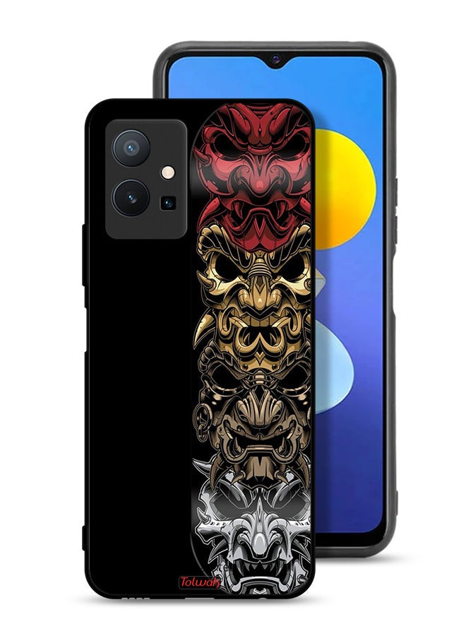 Tolwak Vivo T1 5G Protective Case Cover Heads Art - Image 1
