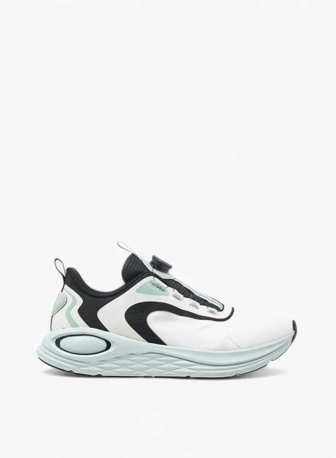 كابا Mens Panelled Sports Shoes With Rotating Buckle Closure