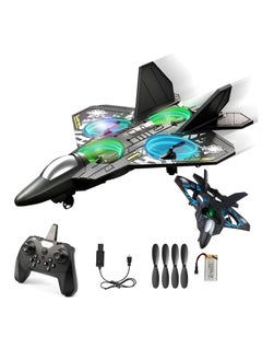 Houmt HOUMT RC Plane Helicopter, RTF 2.4GHz 6-axis Gyro Quadcopter RC Fighter Stunt Airplane Jet Fighter with 3D Flip, Gravity Sensing, Spray Stunts Easy to Fly Aircraft Toy for Adult Kids  - Image 1