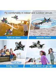 Houmt HOUMT RC Plane Helicopter, RTF 2.4GHz 6-axis Gyro Quadcopter RC Fighter Stunt Airplane Jet Fighter with 3D Flip, Gravity Sensing, Spray Stunts Easy to Fly Aircraft Toy for Adult Kids  - Image 4
